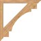 Ekena Millwork Merced Traditional Smooth Bracket, Western Red Cedar, 3 1/2"W x 46"D x 46"H BKT04X46X46MRC01SWR - alternate 3